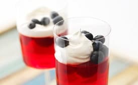 Raspberry Jell-O Parfaits