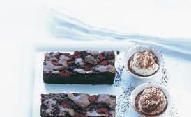 Raspberry-Spiked Chocolate Brownies