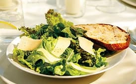 Red Leaf Caesar Salad with Grilled Parmesan Croutons