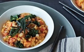 Red Lentils and Kale with Miso