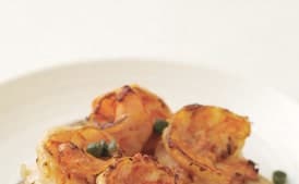 Red Pepper Rouille and Shrimp Toasts