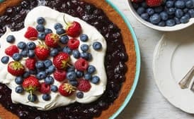Red, White, and Blueberry Pie