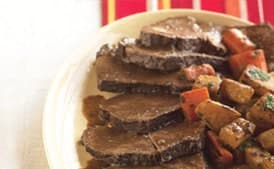 Red Wine Brasato with Glazed Root Vegetables