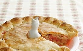 Rhubarb Frangipane Pie