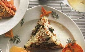 Rice and Wheat Berry Pilaf with Baby Spinach