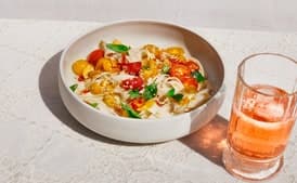 Rice Noodles al Pomodoro with Chili Oil
