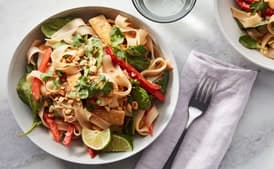 Rice Noodles and Tofu in Peanut Sauce