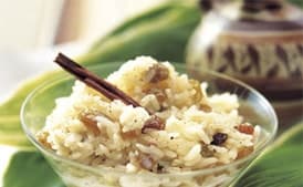 Rice Pudding with Raisins and Cinnamon