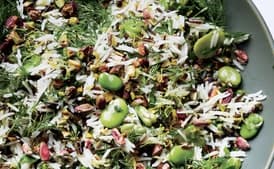 Rice Salad with Fava Beans and Pistachios