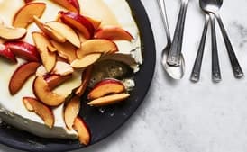Ricotta Panna Cotta with Nectarines and Honey
