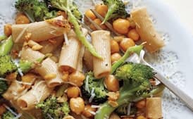Rigatoni with Roasted Broccoli and Chickpeas