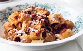 Rigatoni with Spicy Calabrese-Style Pork Ragù