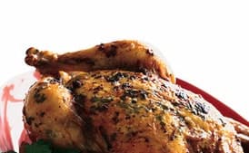 Roast Chicken with Artichokes and Gremolata Butter