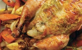 Roast Chicken with Carrots