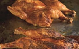 Roast Chicken with Spanish Paprika and Herb-Roasted Smashed Potatoes