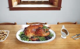 Roast Heritage Turkey with Bacon-Herb and Cider Gravy
