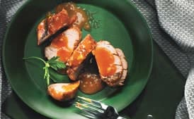 Roast Pork Tenderloin with Apricot-Miso Glaze