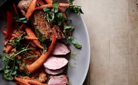 Roast Pork Tenderloin with Carrot Romesco