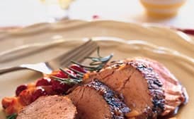 Roast Pork Tenderloin with Fresh and Dried Fruit
