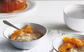 Roast Pumpkin with Cheese "Fondue"