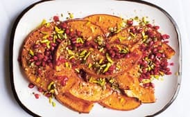 Roast Pumpkin with Dukkha and Pomegranate