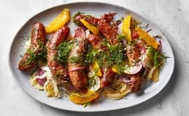 Roast Sausage and Fennel with Orange