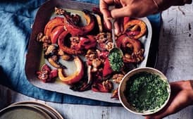 Roast Walnut and Squash Medley with Persillade