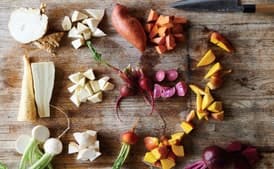 Roasted and Marinated Root Vegetables
