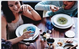 Roasted Asparagus Soup with Spring Herb Gremolata