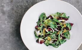 Roasted Beets with Fennel and Bonito Dressing