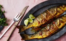 Roasted Black Bass with Orange-Flower Water