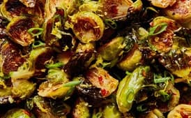 Roasted Brussels Sprouts with Warm Honey Glaze