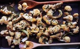 Roasted Cauliflower with Lemon-Parsley Dressing