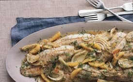 Roasted Farm-Raised Barramundi with Fennel and Orange