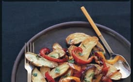 Roasted Fingerlings with Red and Yellow Pipérade