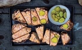 Roasted-Jalapeno Pimiento Cheese Toasts