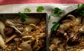 Roasted Mushrooms with Spicy Breadcrumbs