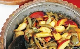 Roasted Peppers with Nectarines