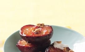 Roasted Plums With Greek Yogurt