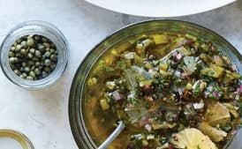 Roasted Poblano and Caper Salsa