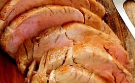 Roasted Pork Tenderloin with Butternut Squash Mash and Tarragon Gravy