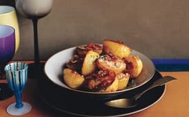 Roasted Potatoes with Bacon, Cheese, and Parsley