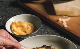 Roasted Radicchio with Anchovy Vinaigrette, Preserved Lemon, and Breadcrumbs