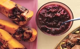 Roasted Squash With Balsamic Sauce and Apples