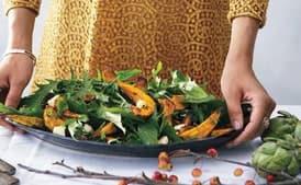 Roasted Squash with Date Relish and Pumpkin Seeds