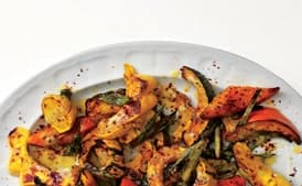 Roasted Squash with Lemon-Tahini Sauce