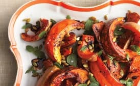 Roasted Squash with Mint and Toasted Pumpkin Seeds