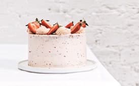 Roasted Strawberry Layer Cake
