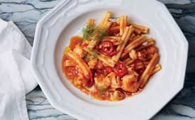 Rock Shrimp Pasta with Spicy Tomato Sauce