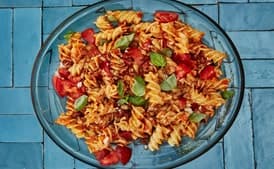 Romesco Pasta Salad with Basil and Parmesan